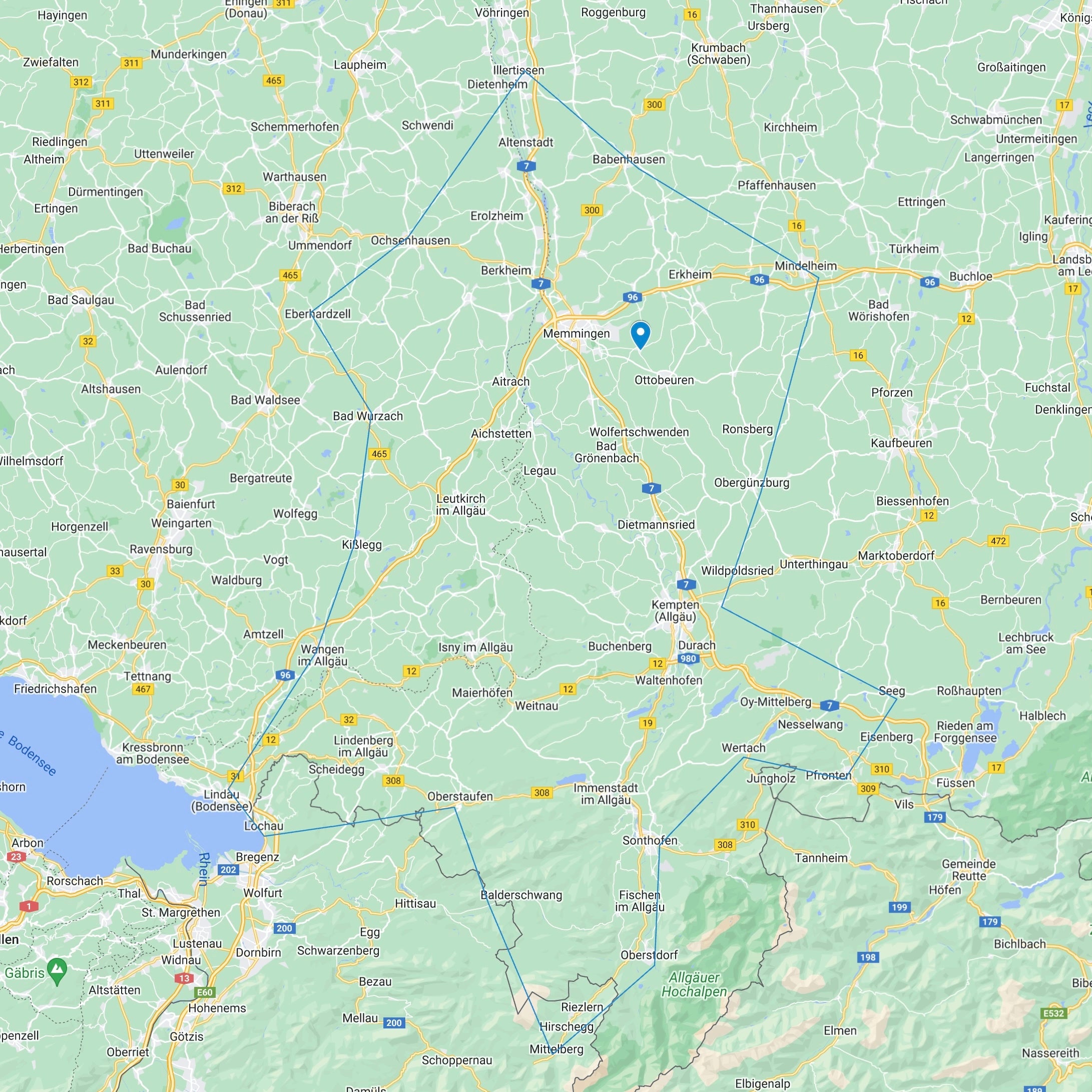 Liefergebiet Ökokiste Allgäu